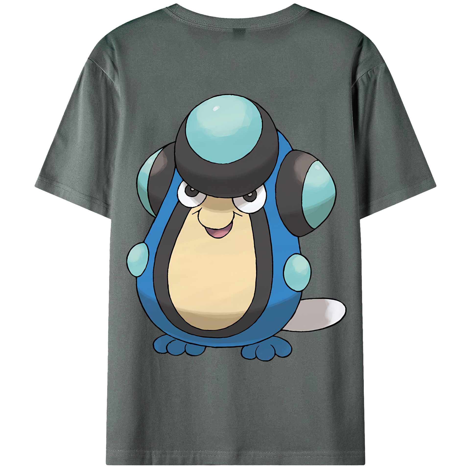 （画像用） ポケットモンスター Pokémon 綿100％ メンズ半袖Tシャツ（バックプリント） 通気性